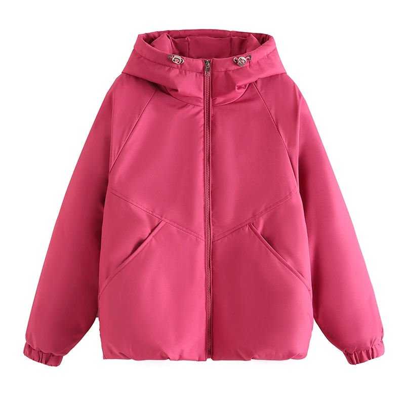 冲锋衣夹克短款连帽棉衣2025年新款棉服女宽松冬季外套厚棉袄