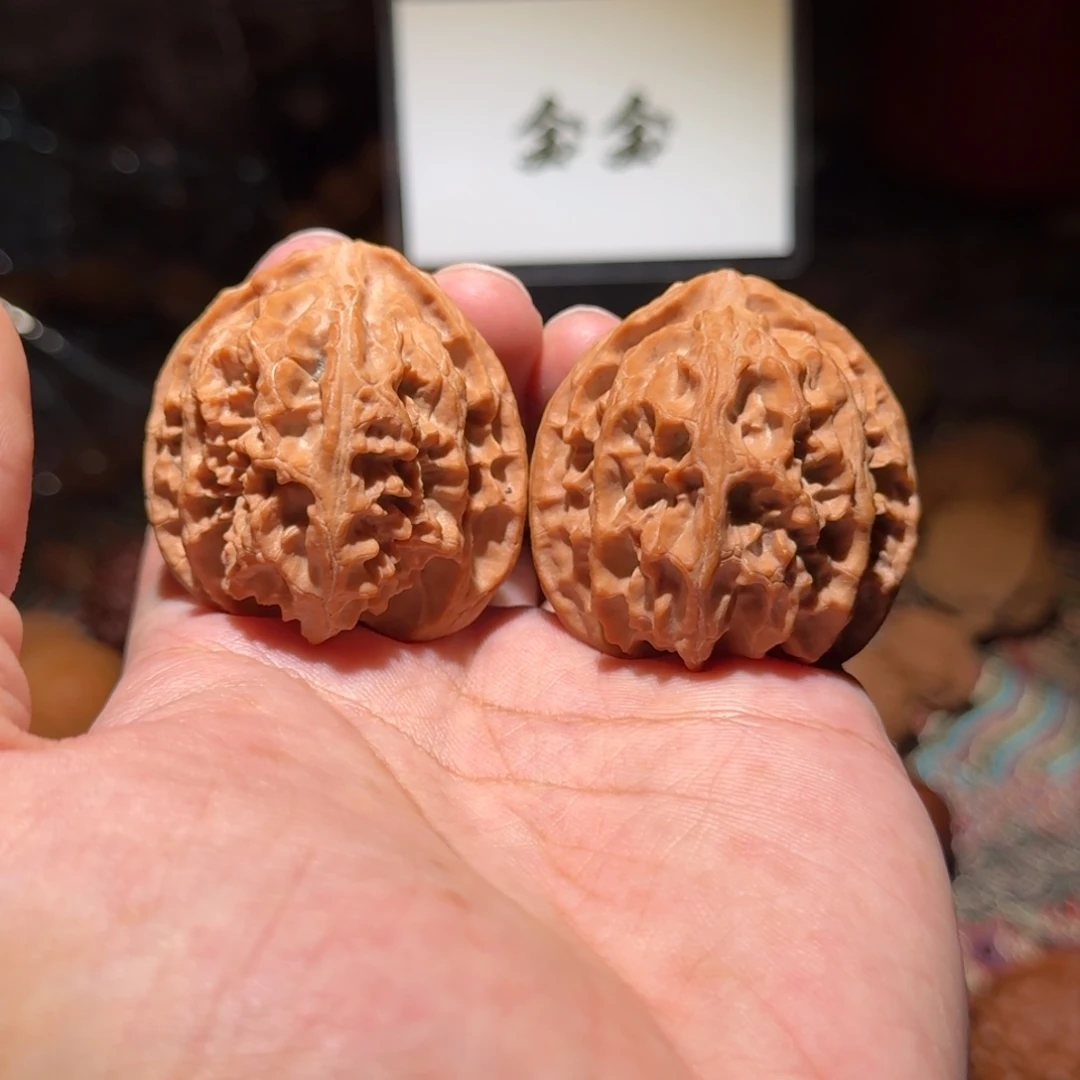 把件核桃1120高桩苹果园，尺寸42