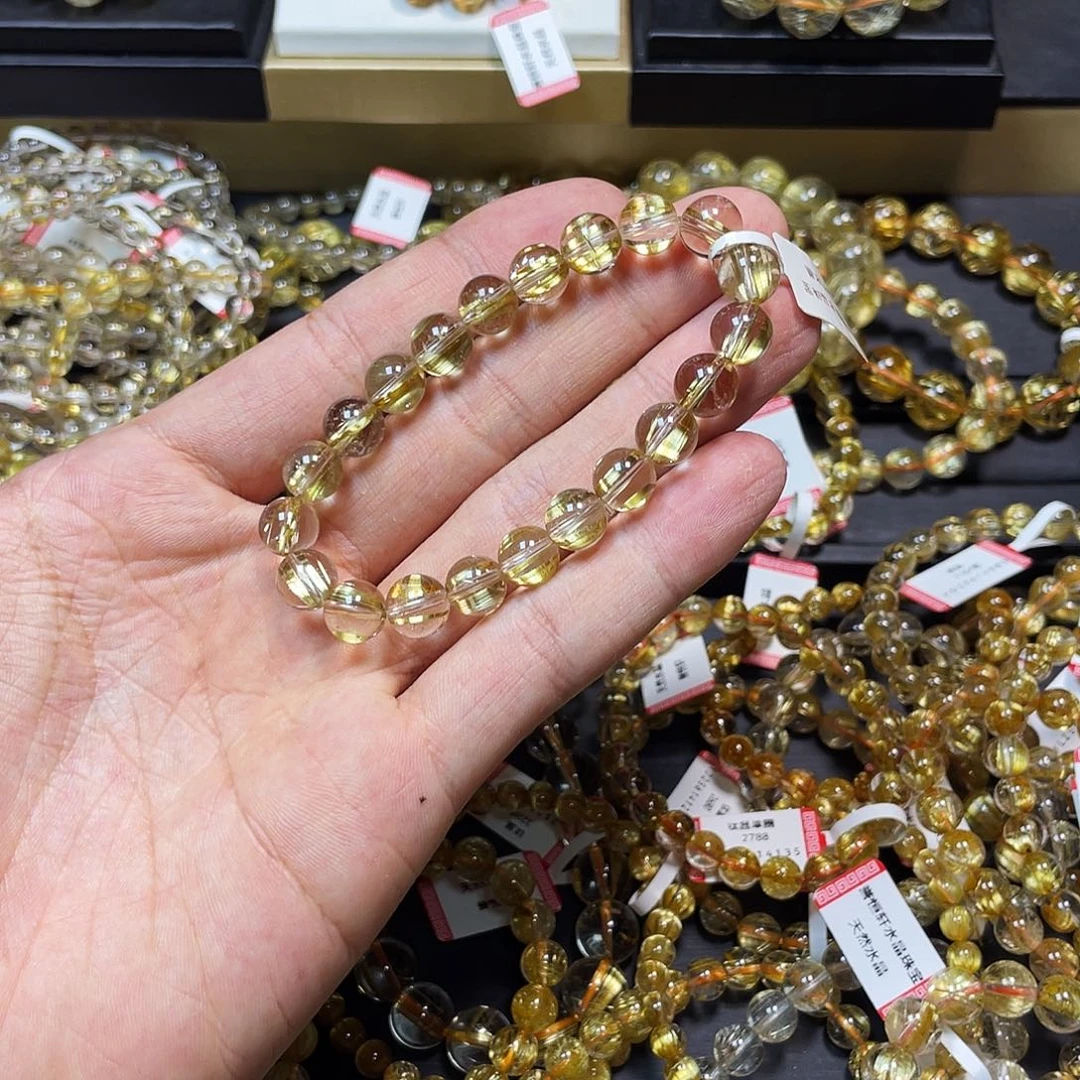 丫****水晶手串未镶嵌钛晶9