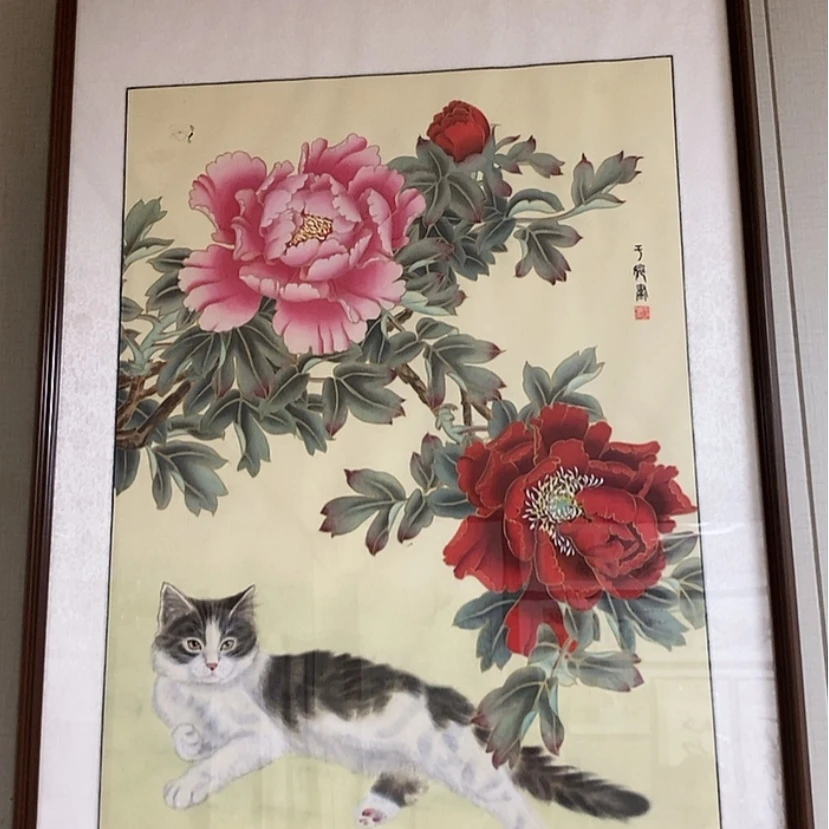 【闪购商品】国画手绘国画工笔绢画带框