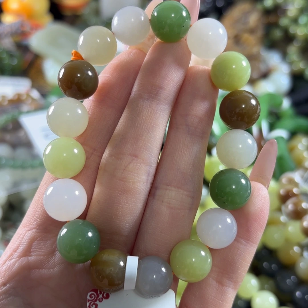 和田玉未镶嵌手链294