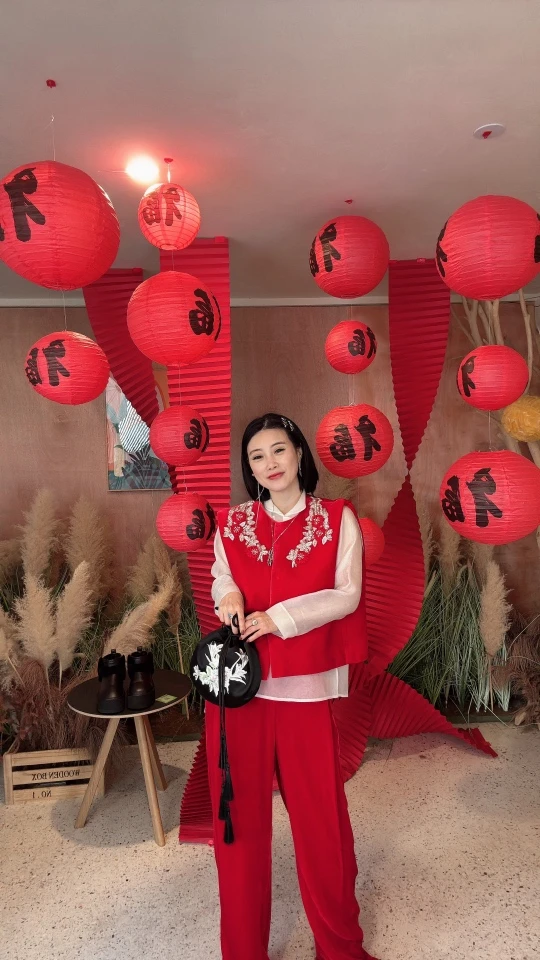 【SFF推荐】LA MAISON JADE玉琼重工刺绣钉珠国风马甲红色马甲5632