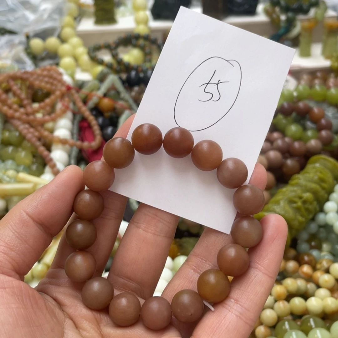 蛇纹石玉手链合金