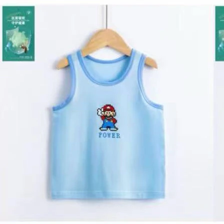 儿童夏季莫代尔棉背心卡通坎肩舒服透气