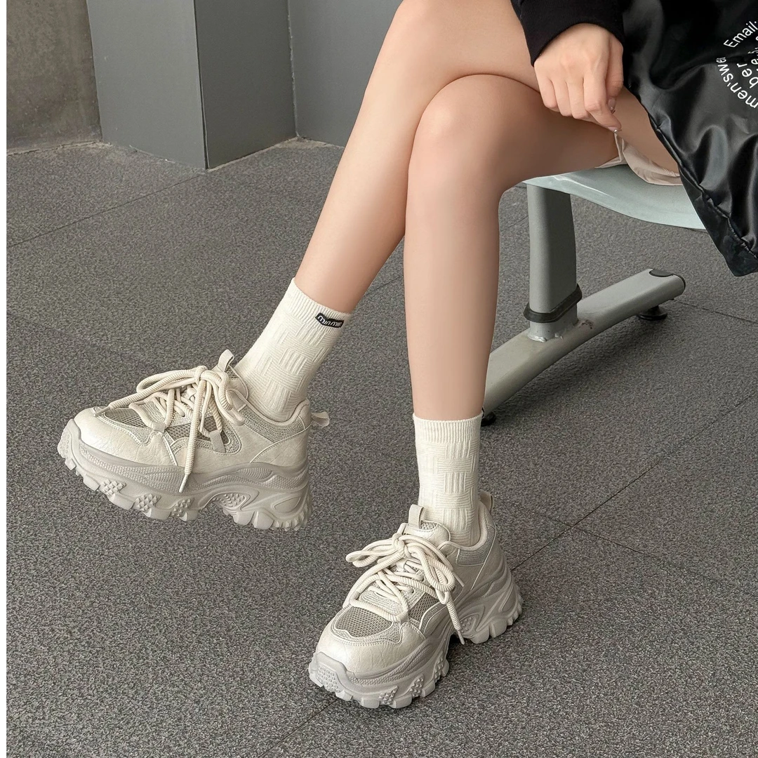 【SENMA/森马】黑色系灰色系网红老爹鞋韩版休闲百搭老爹鞋女ins