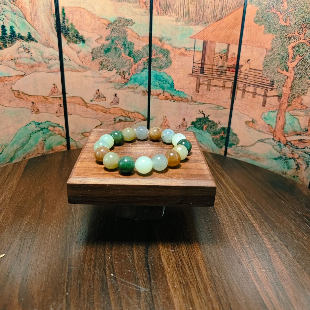 O和田玉多宝圆珠手串（卡12）0304