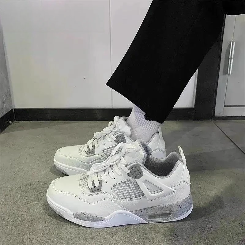 情侣春夏季新款男女同款鞋子运动气垫板鞋时尚高帮百搭休闲鞋子