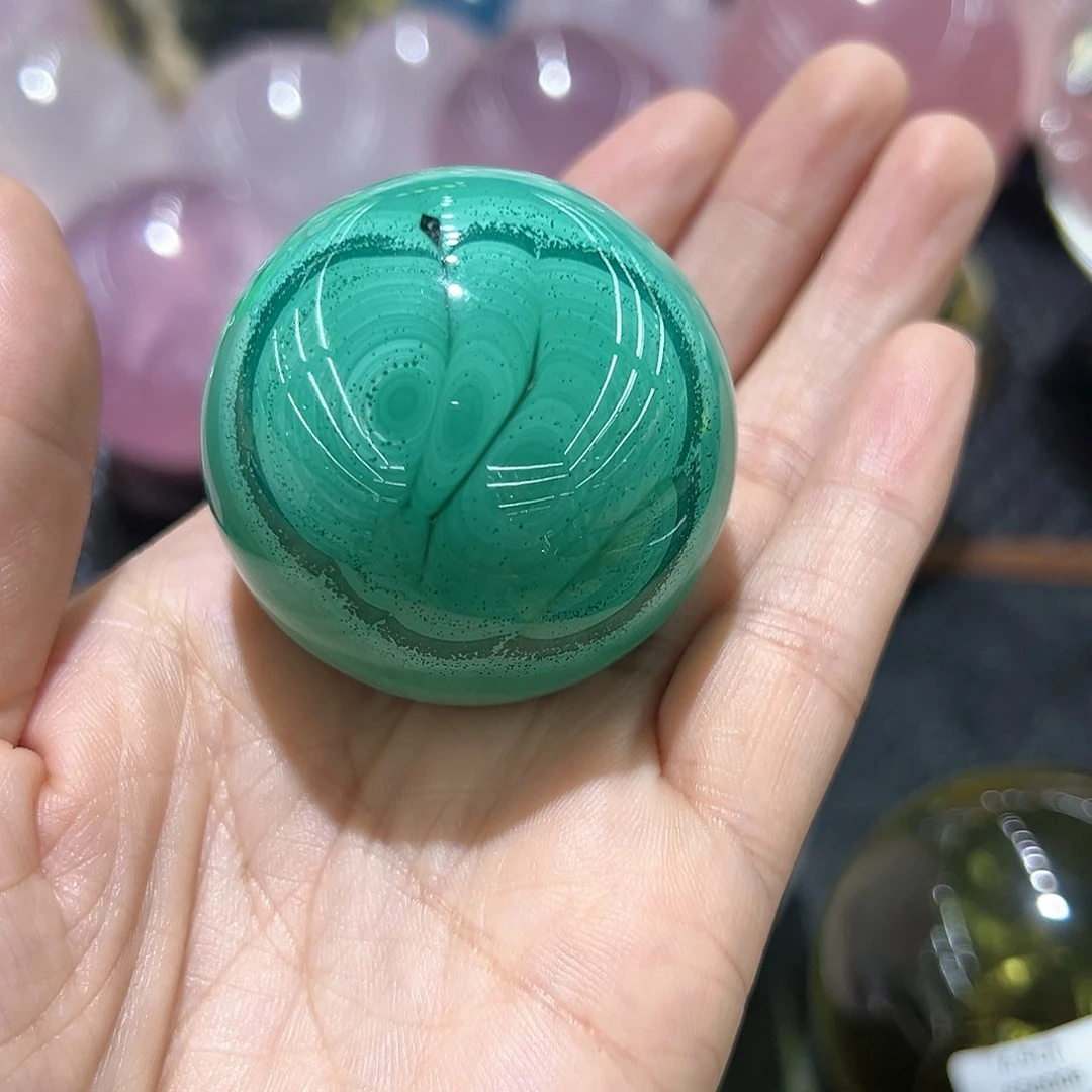 孔雀石摆件球未镶嵌陈****2