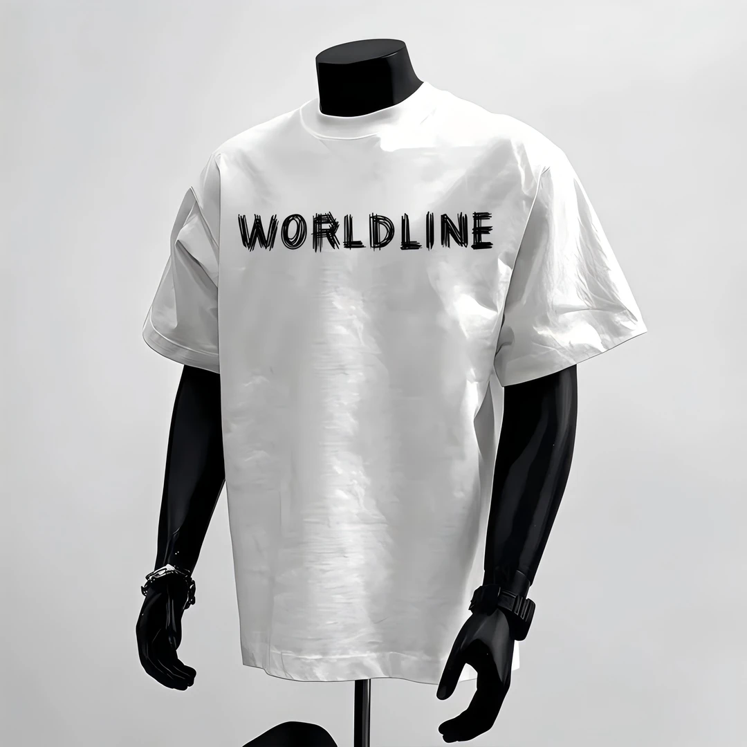 美式高街字母印花重磅纯棉短袖t恤男夏季新款宽松小众设计感半袖