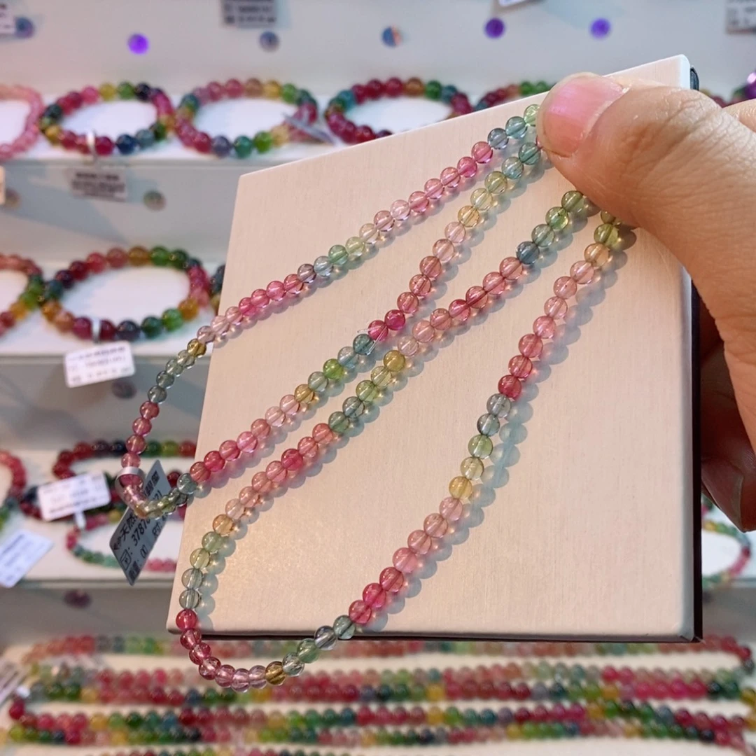 碧玺手串未镶嵌多样性发一条