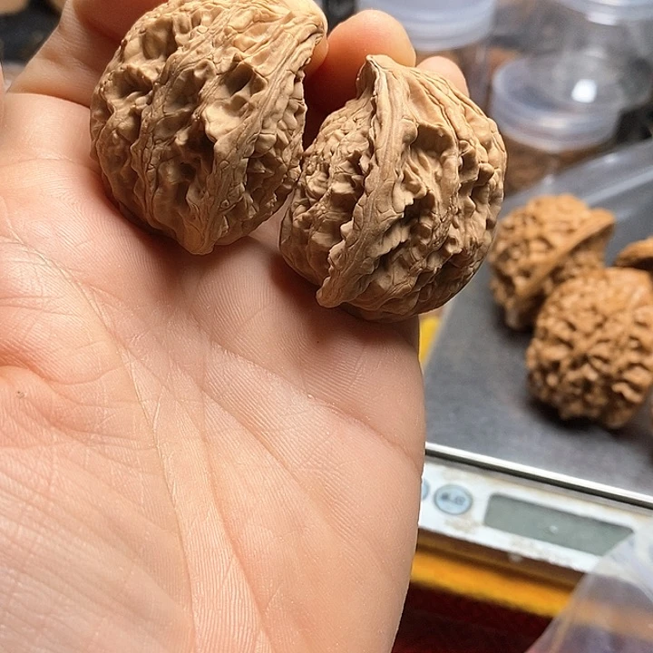 桃核把件贾麦穗蛇头