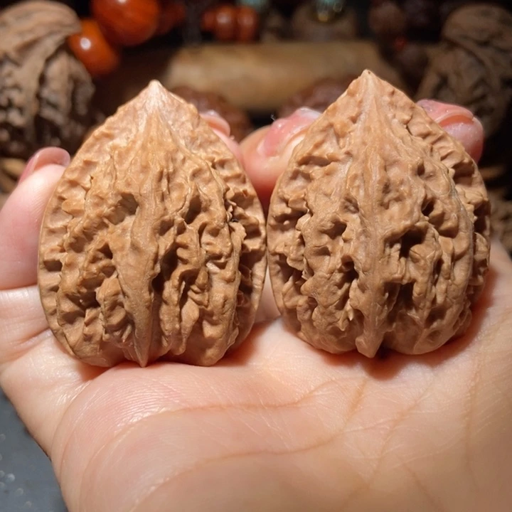 把件文玩核桃东北楸子小雪62