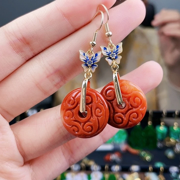 翡翠耳饰未镶嵌饰品