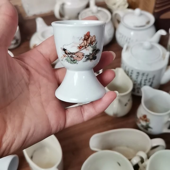 瓷片三打白骨精酒杯