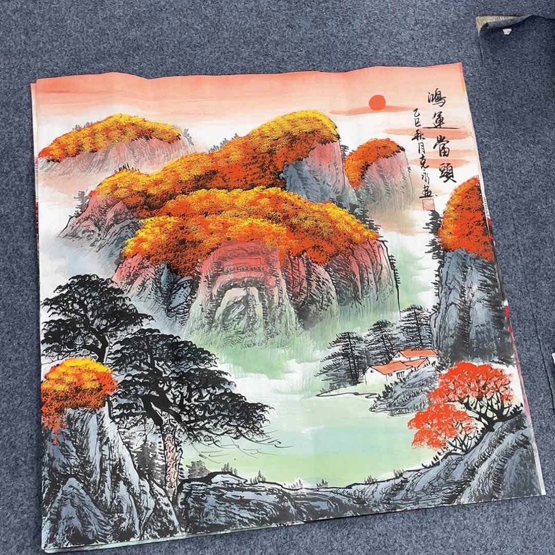 国画国画作品小姐姐放漏…