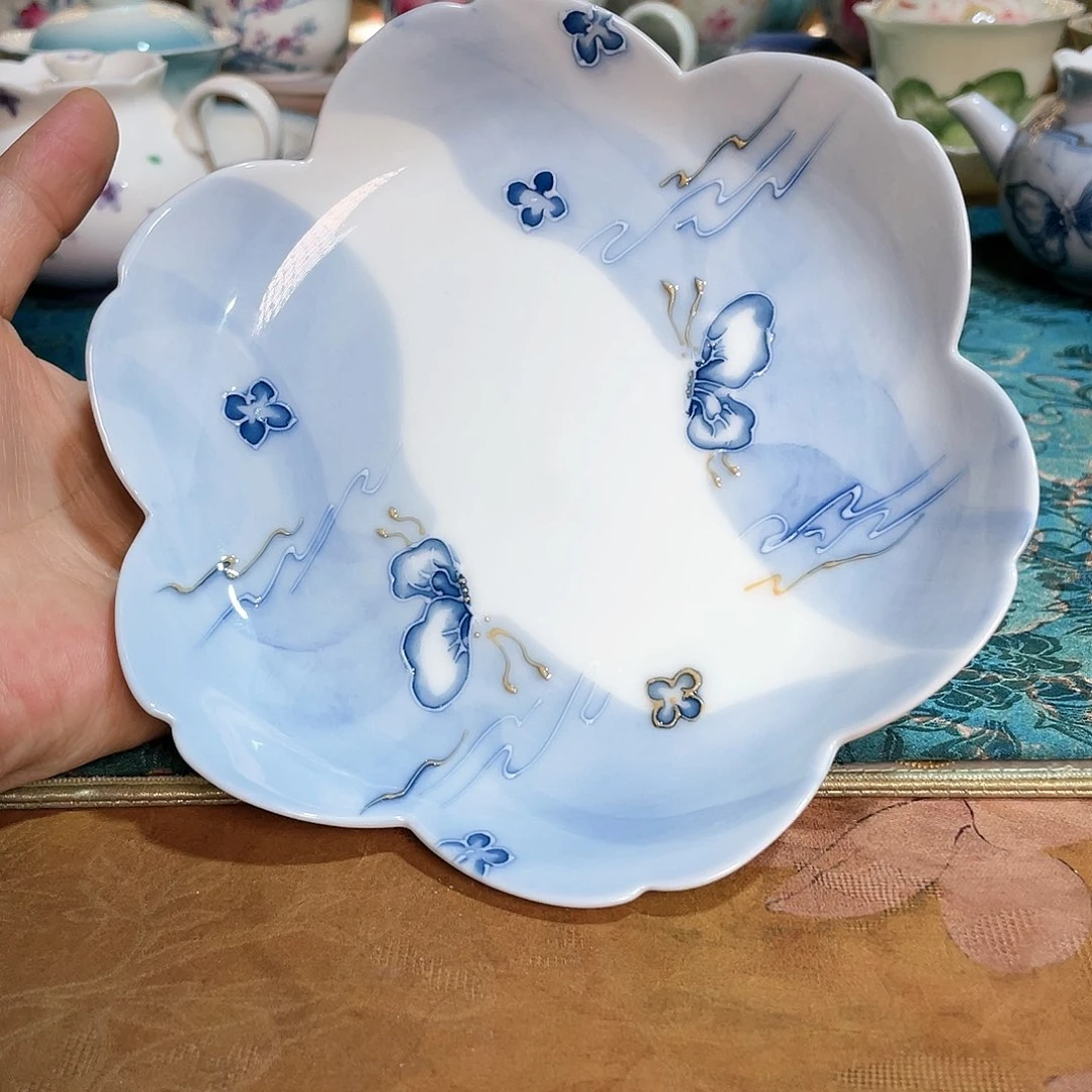 【闪购商品】云纱幻蝶妙芙花边壶承