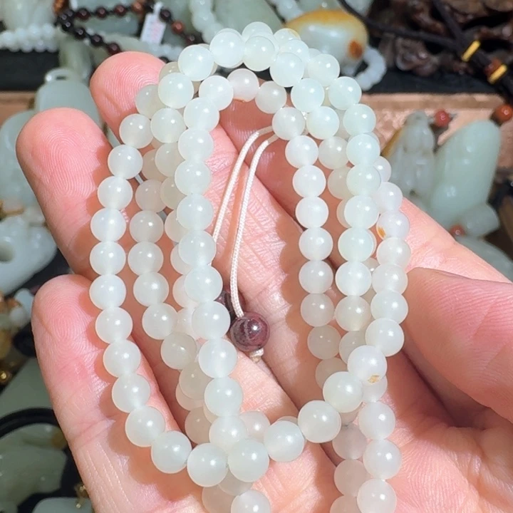 和田玉未镶嵌手链