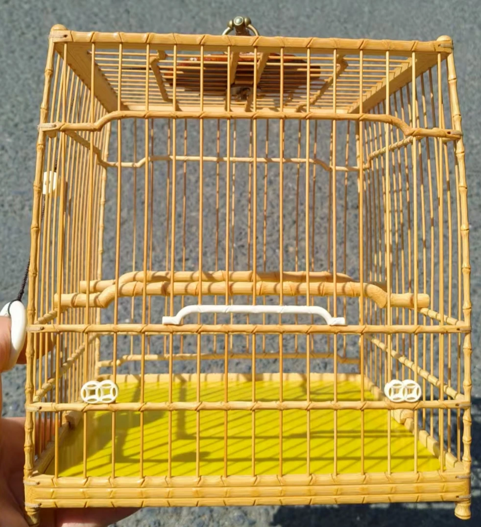 鸟笼绣眼亮笼直径约20.5厘米扎线笼如图配好
