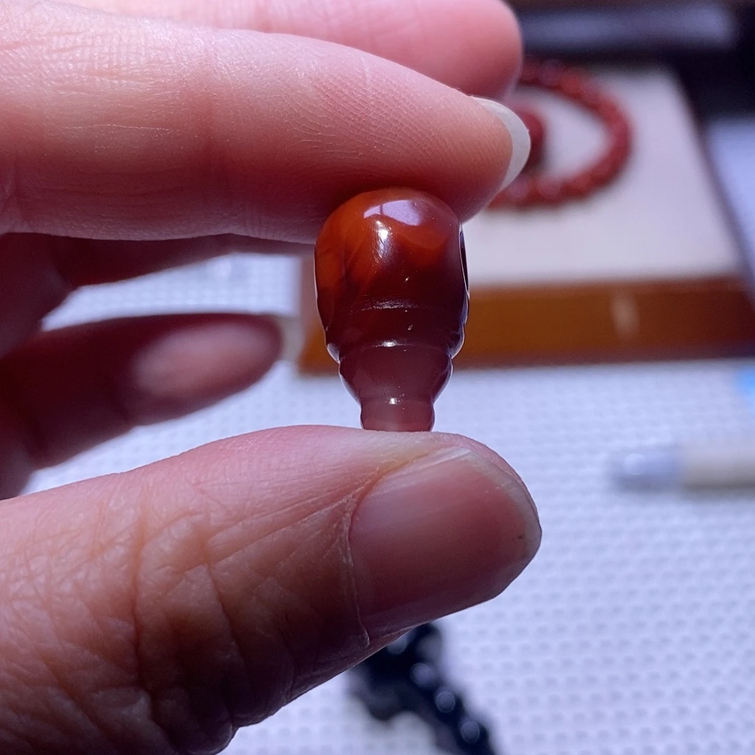 南红玛瑙未镶嵌三通卡11