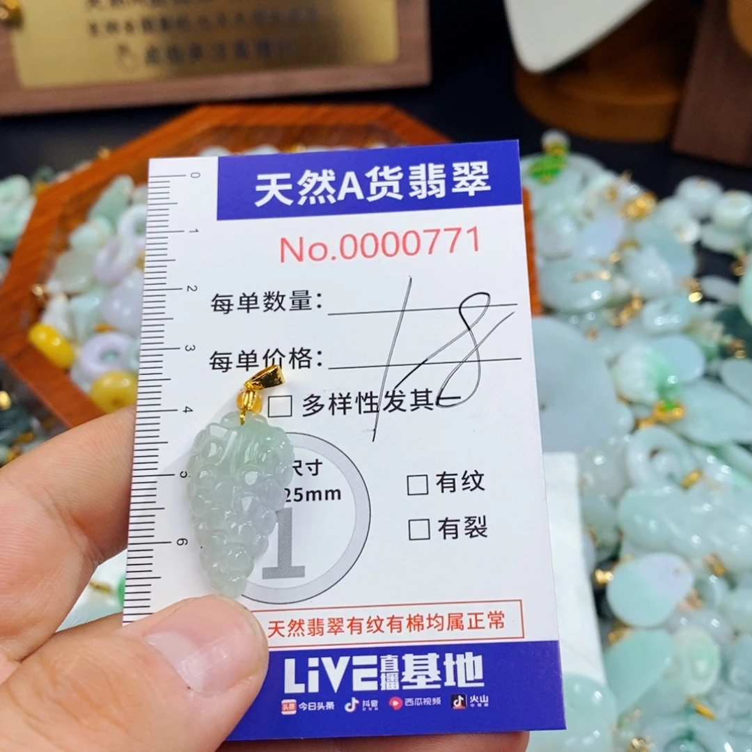 翡翠未镶嵌颈饰771