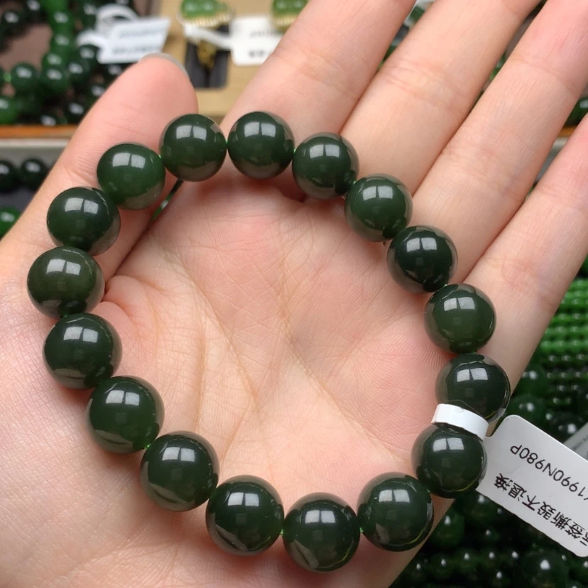 【闪购商品】未镶嵌手串和田玉（碧玉）热*卢12m