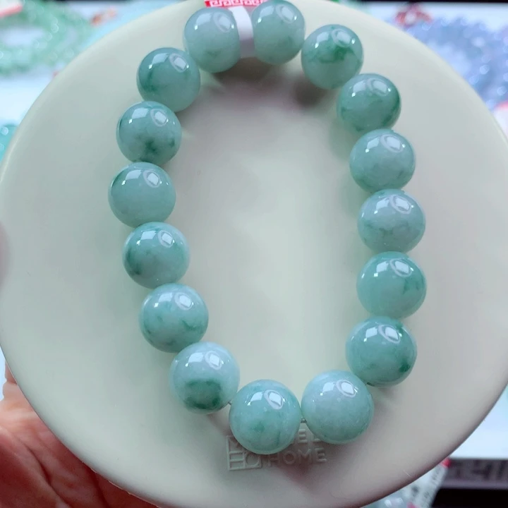 翡翠未镶嵌手链卡12.6