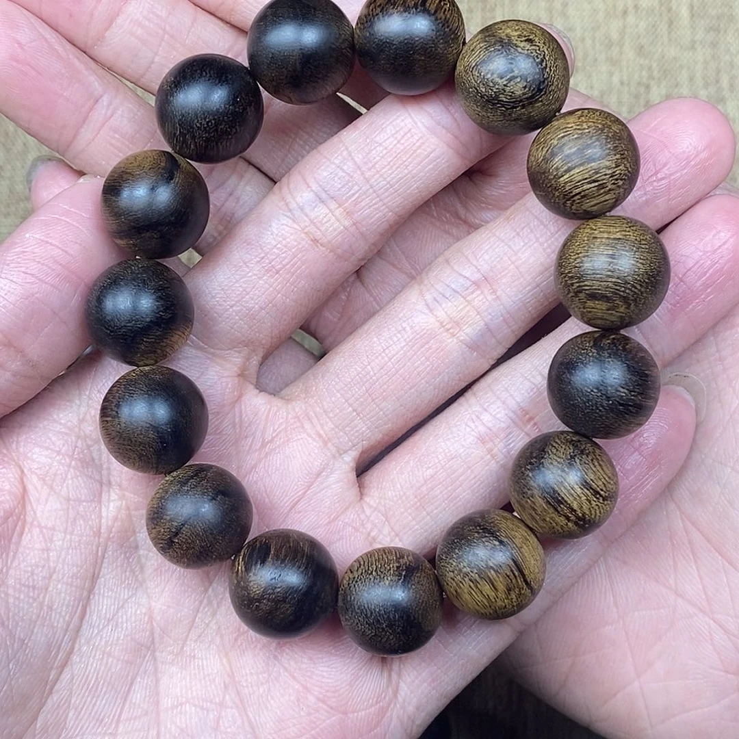 沉香手串越南芽庄白棋楠