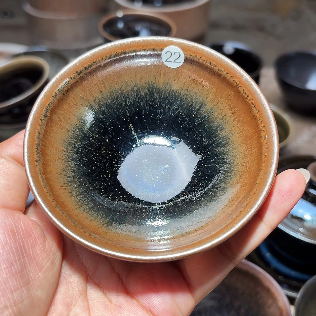 茶盏义兴龙窑建盏22微瑕