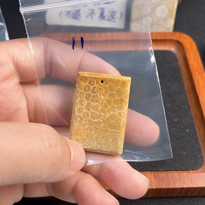 硅化珊瑚（珊瑚玉）吊坠(不含链)未镶嵌L***理
