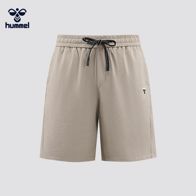 HUMMEL夏季情侣梭织短裤松紧短裤男春夏中裤宽松五分裤超轻短裤