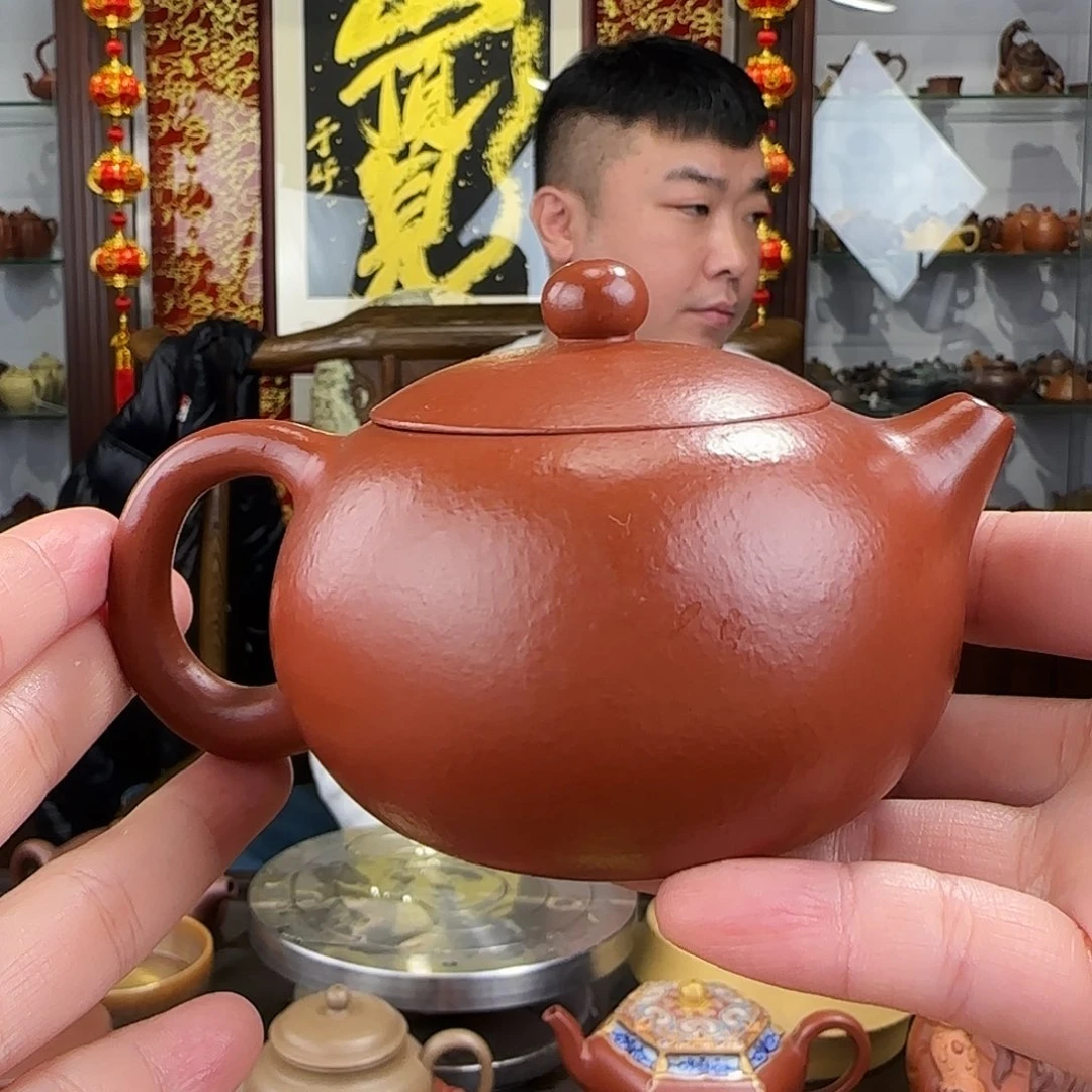 紫砂茶壶西施朱泥