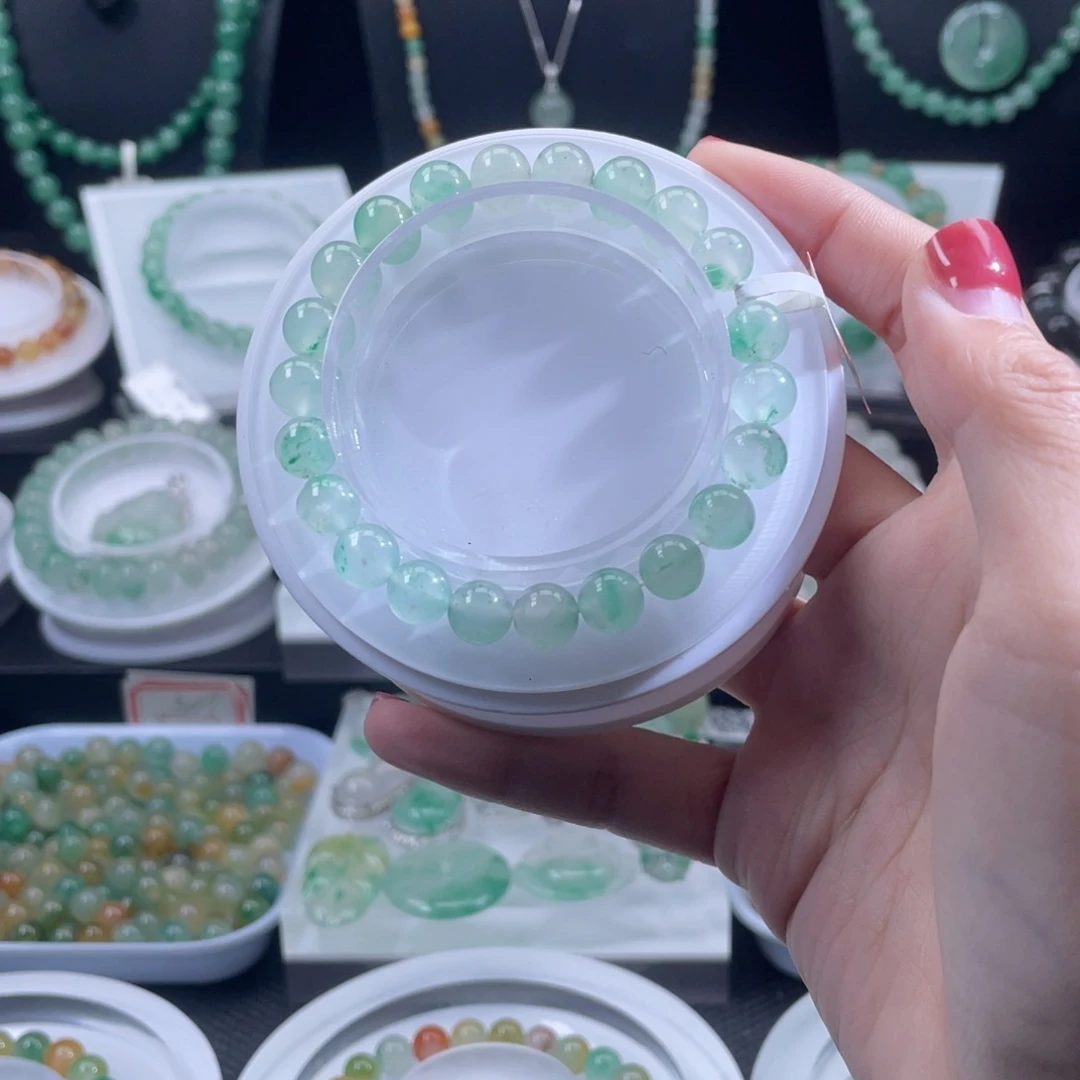 石英质玉（非洲翠）未镶嵌手串