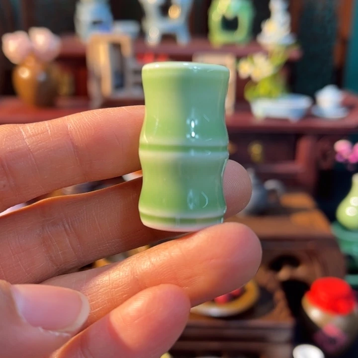 摆件微陶老王迷你花瓶