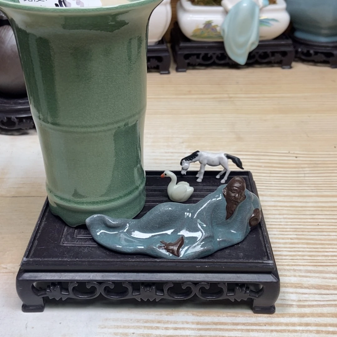 瓷片陶瓷花盆陶瓷艺术