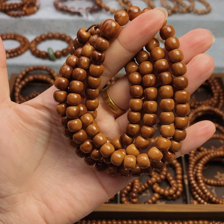 果皮天然库克精挑老型7*8长串108颗男女通用手串