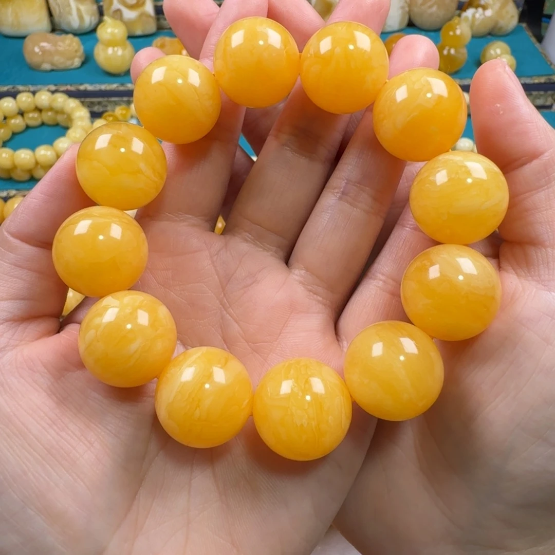 琥珀未镶嵌手链同料