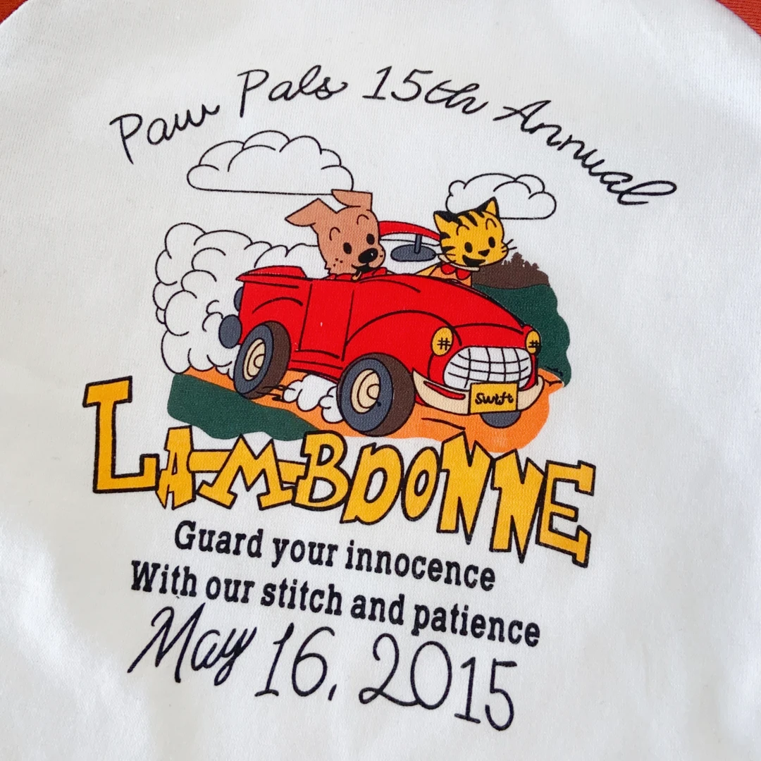 儿童拼色插肩袖日系唐旭打底衫印花1602