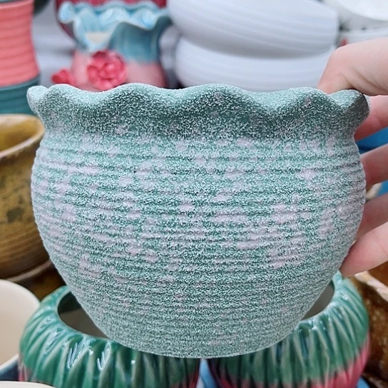 多肉绿植陶瓷花盆9.9包邮