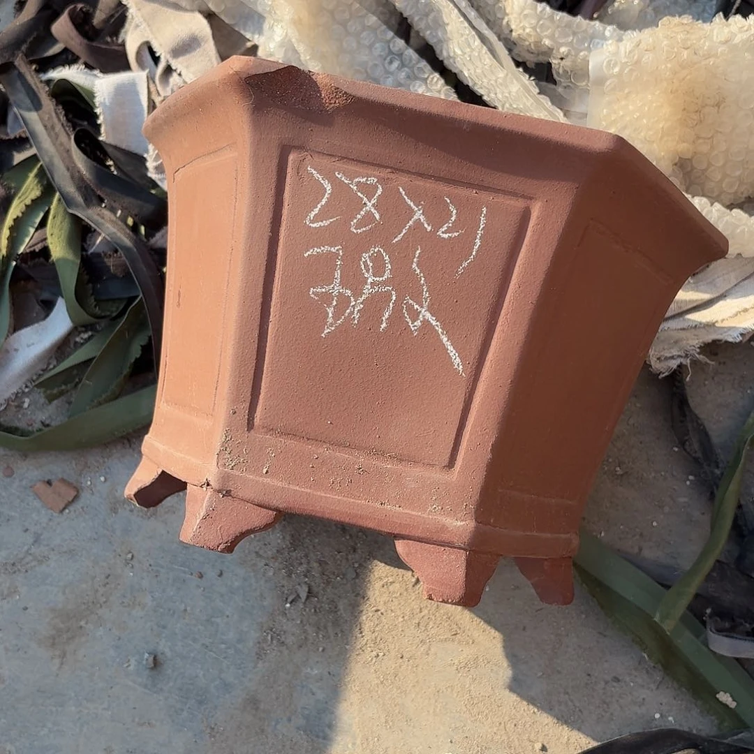 宜兴紫砂花盆，现货发