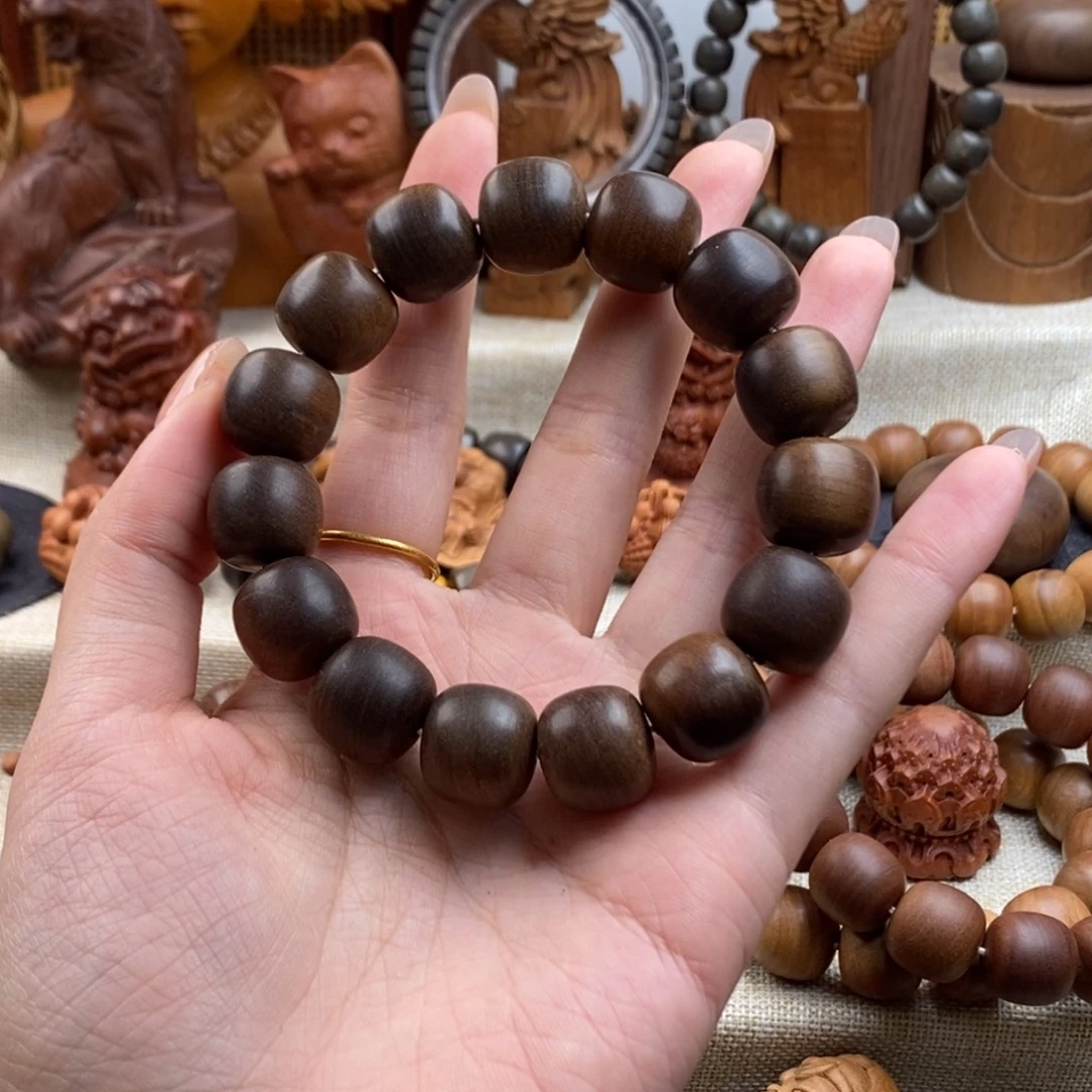 *****檀香木手串/手链迈索尔，老山檀香，焦糖奶香15.16沉水