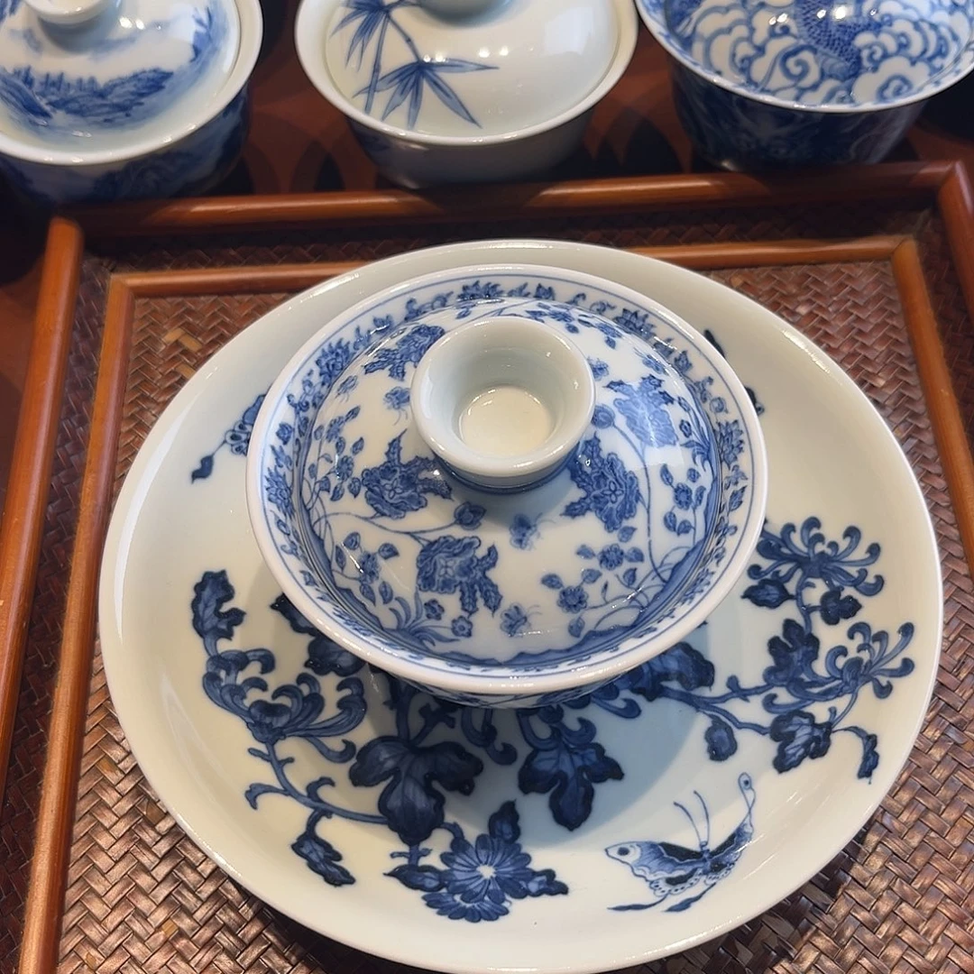 折枝海棠➕菊花壶承