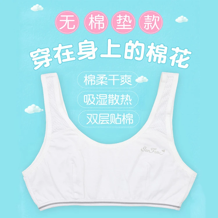 少女内衣女童发育期文胸小学生初中生儿童小背心14岁女生一阶段