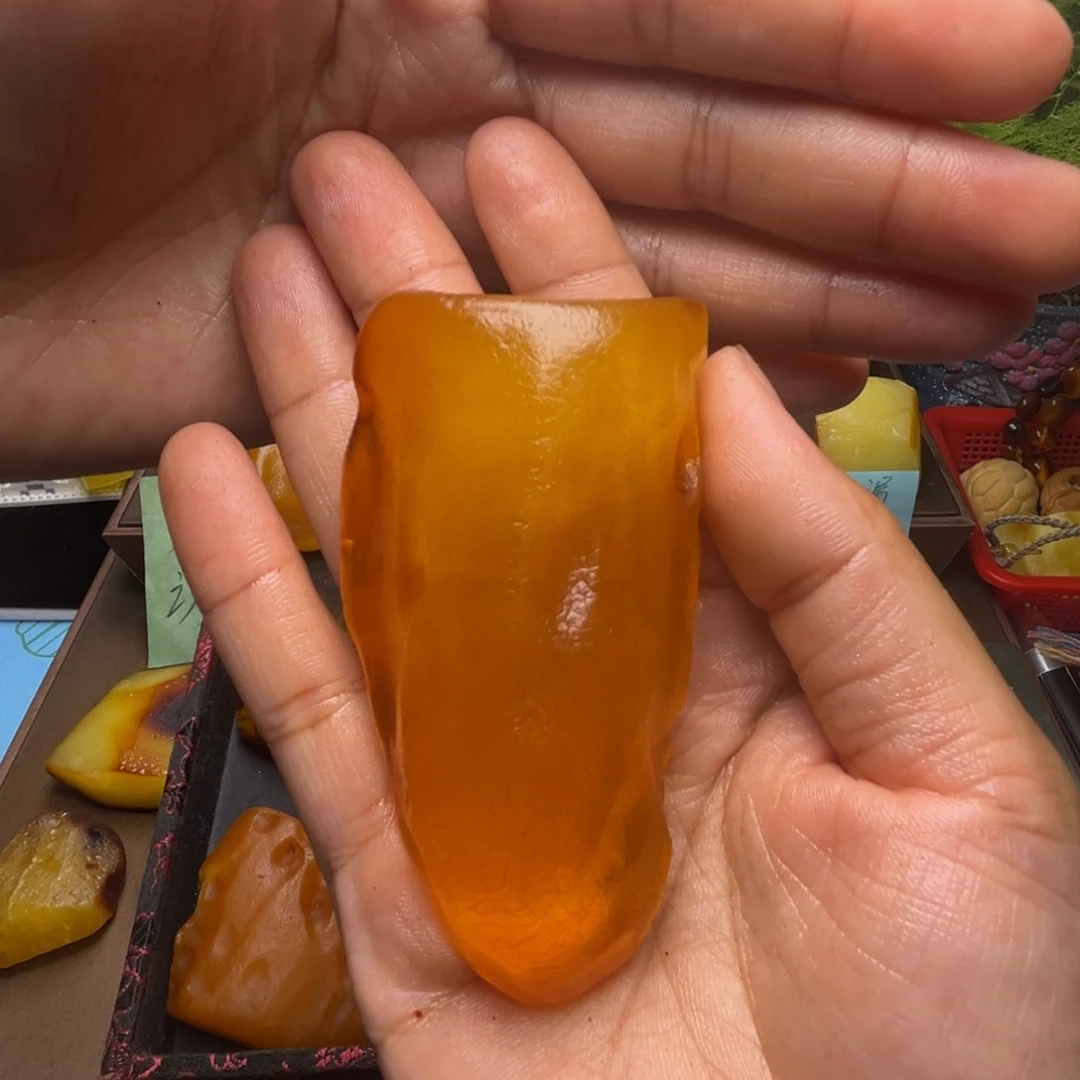 定制琥珀未镶嵌琥珀蜜蜡原石定制
