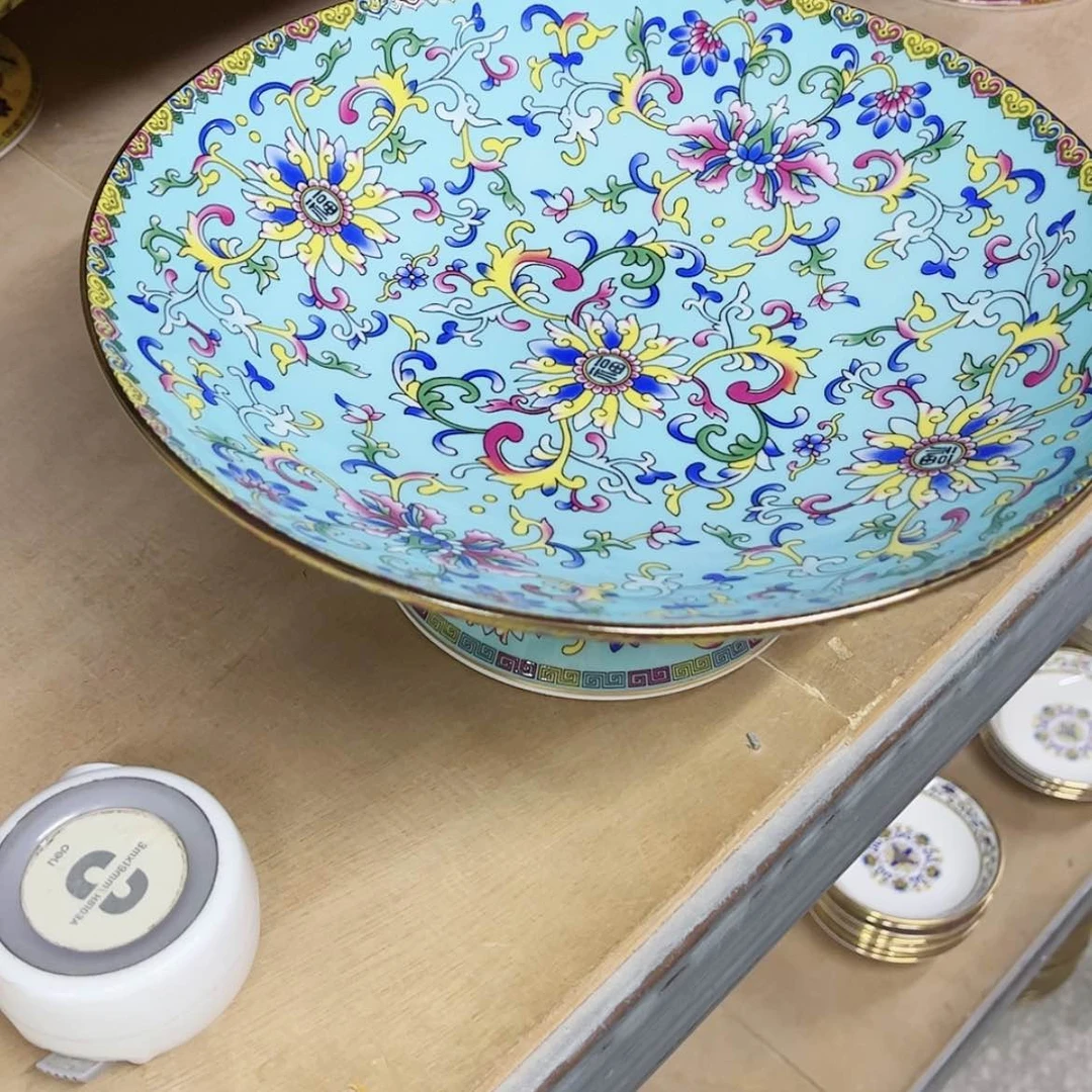 【闪购商品】珐琅10英寸1湖水蓝。。。。。