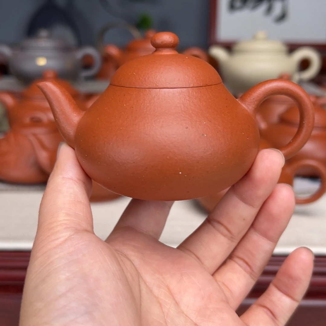 紫砂茶壶宝山红泥120