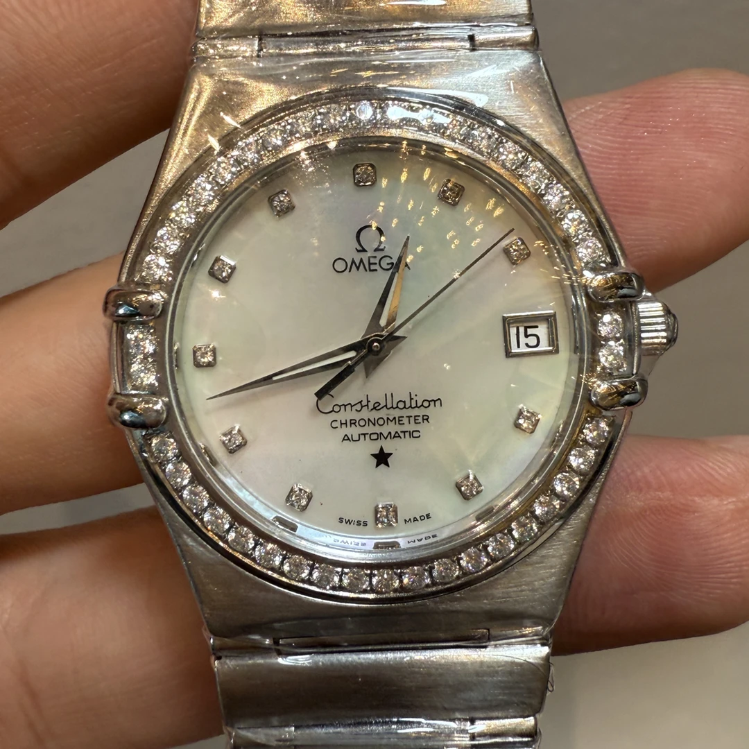 95新 Omega/欧米茄 自动机械35mm/后配钻/盘面