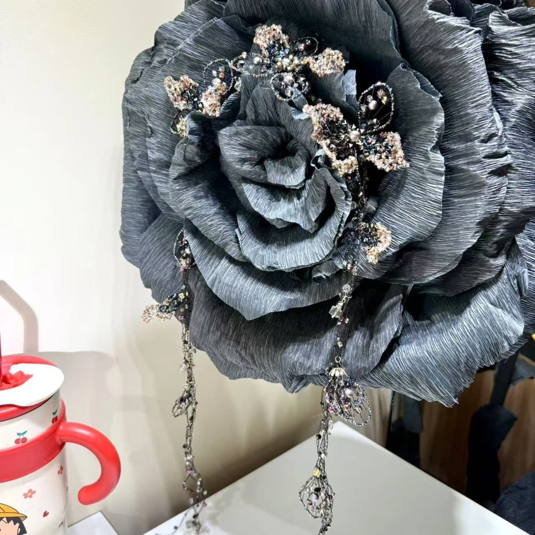 【莫奈海之星】黑金百合系列高奢发带气质高级感日常百搭时尚经典