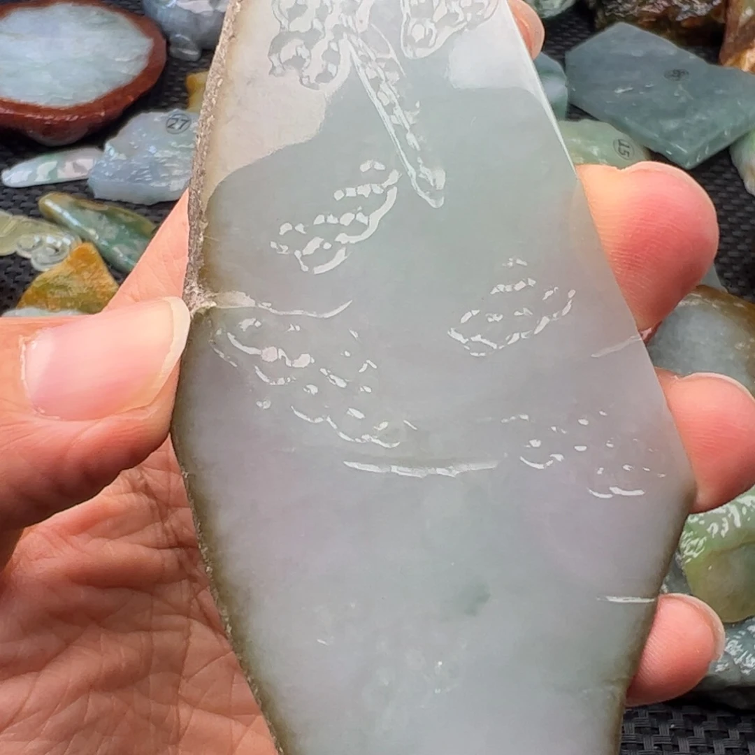 翡翠裸石缅甸翡翠