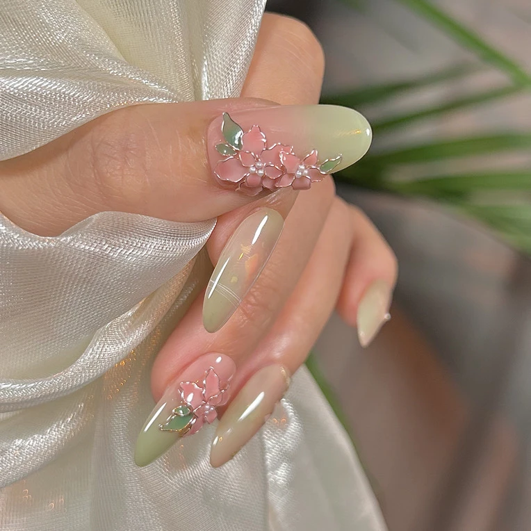 【锦绣芳华】国风非遗掐丝纯手工穿戴甲高级显白国风美甲