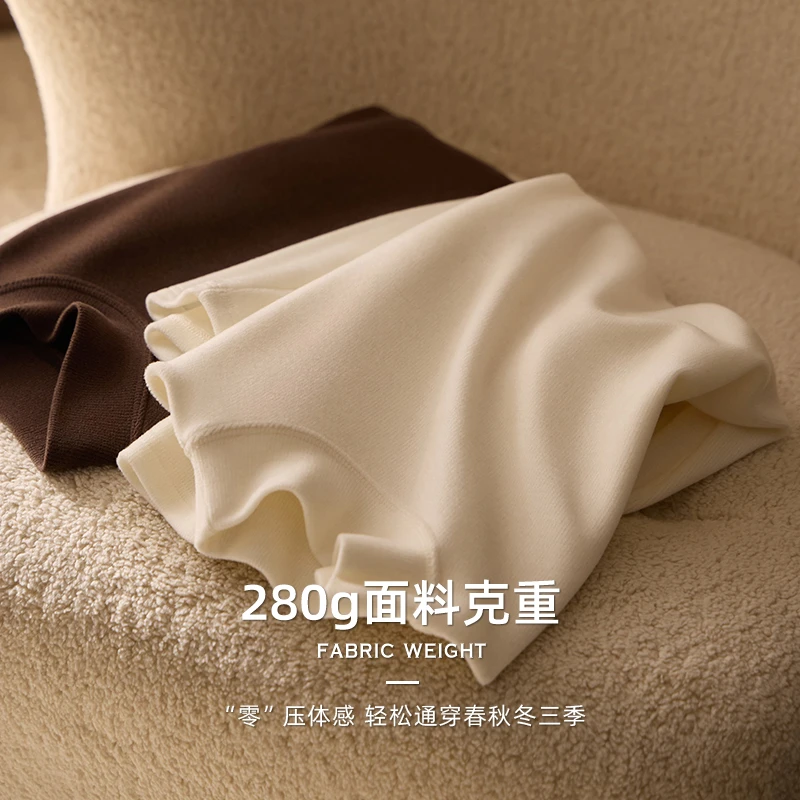 门店3&49！口碑面料！莱赛尔/醋酸/绵羊毛酒瓶领亲肤T恤女 C20035